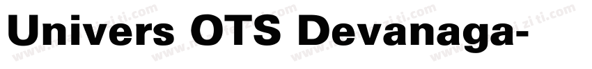 Univers OTS Devanaga字体转换